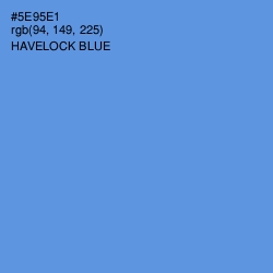 #5E95E1 - Havelock Blue Color Image